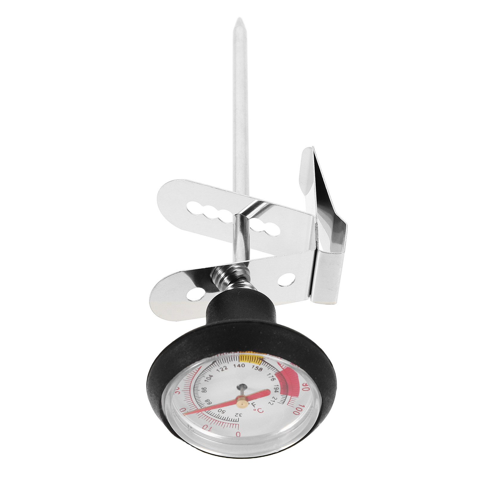 Milk Steaming Pitcher - Coffee Thermometer Stainless Steel Clip on