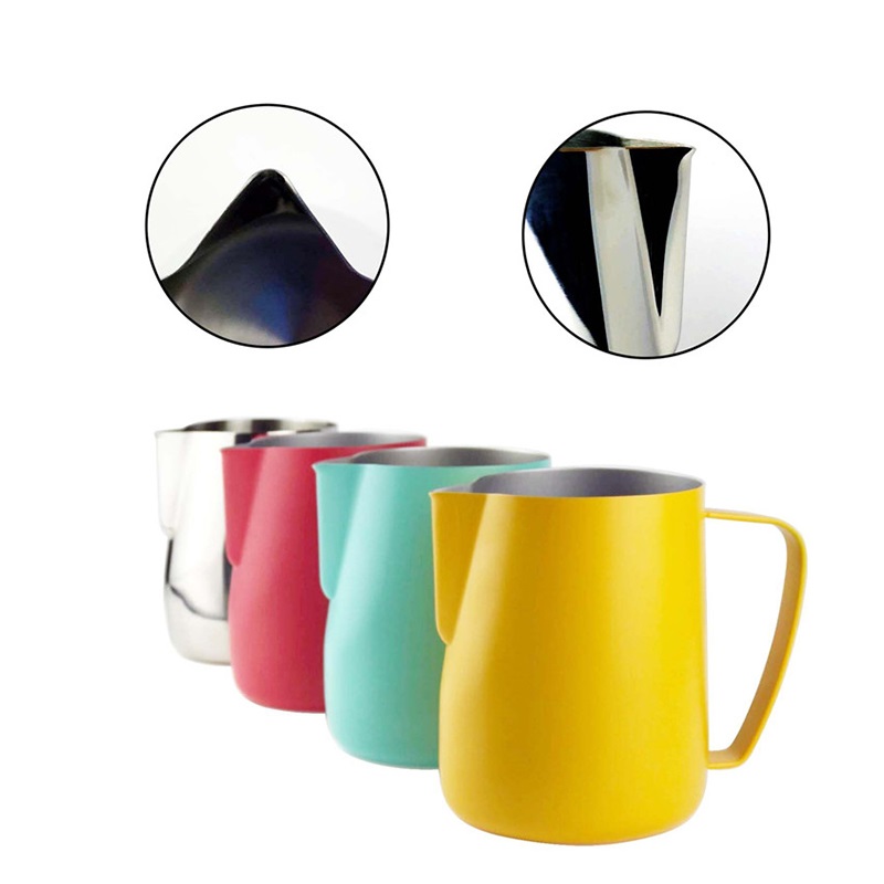 Stainless Steel Latte Coffee M - огляд і ціна Milk Steaming Pitcher