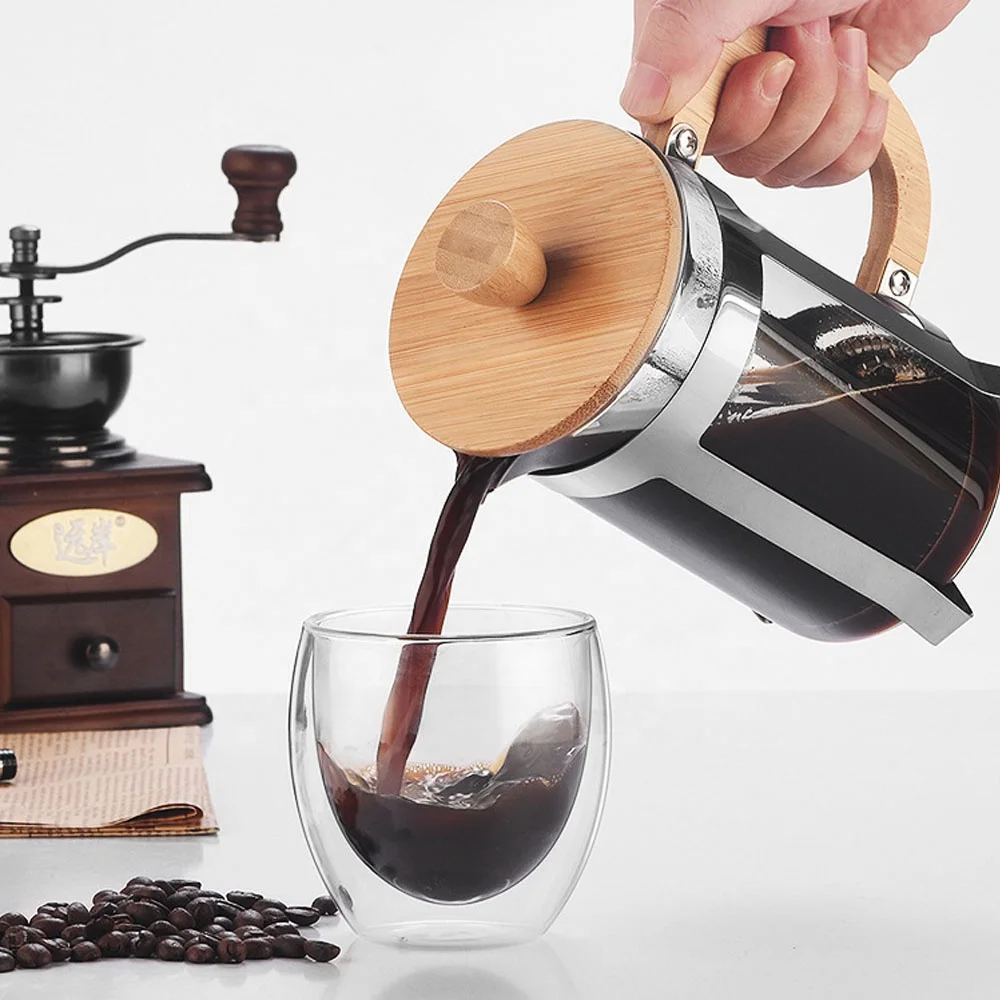350/600ml Stainless Steel Pres - огляд і ціна Coffee Equipment Camping