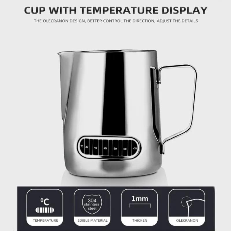 350mL Stainless Steel Milk Fro - огляд і ціна Milk Steaming Pitcher