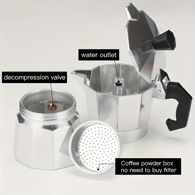 Classic Aluminum Moka Pot 50-3 - огляд і ціна Coffee Equipment Set