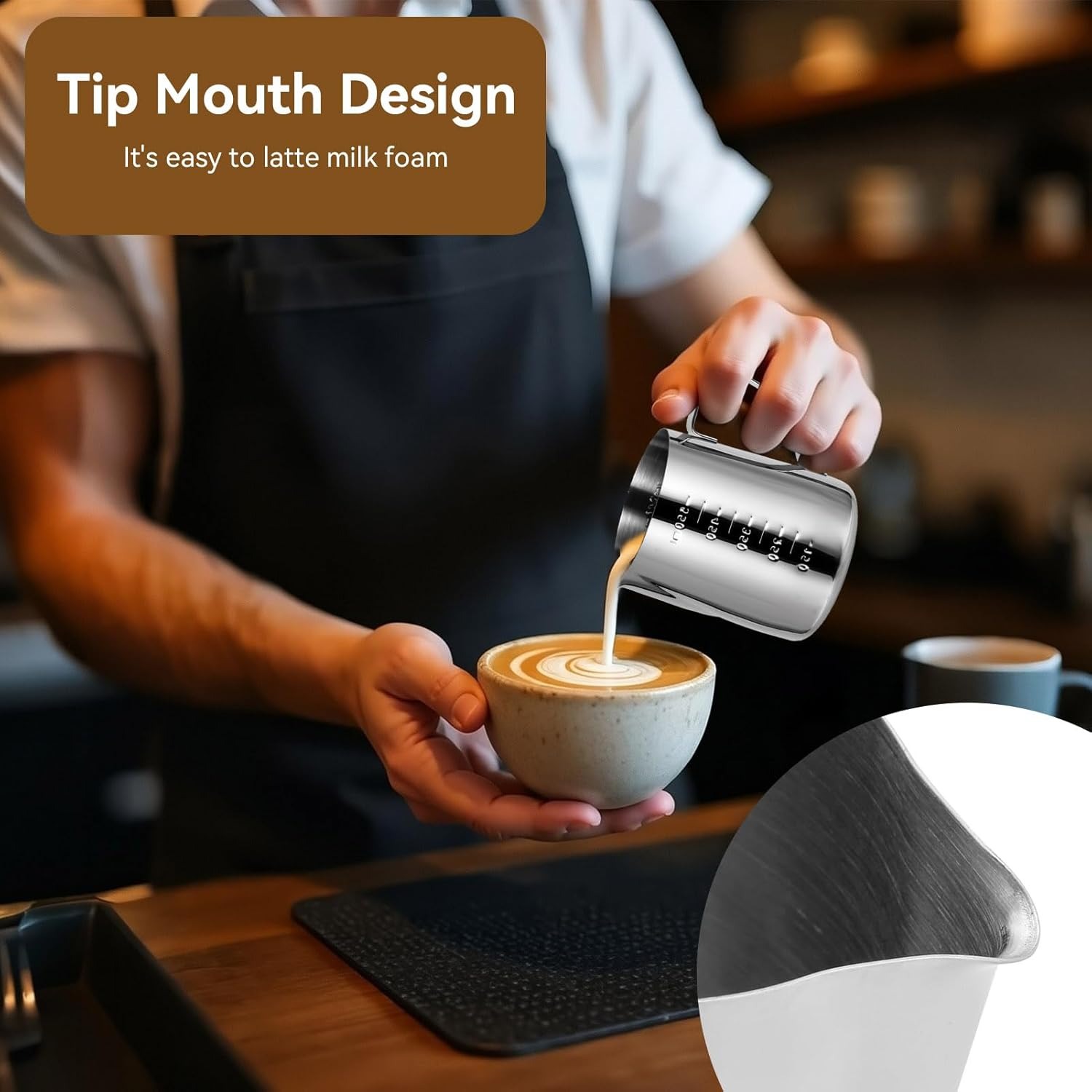 Milk Frothing Pitcher Espresso - огляд і ціна Milk Steaming Pitcher